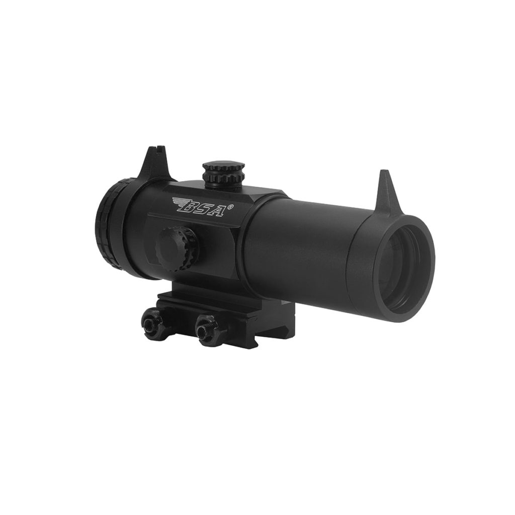 30mm Prism Scope. 3X30PRRG. Red or Green 5 brightness settings